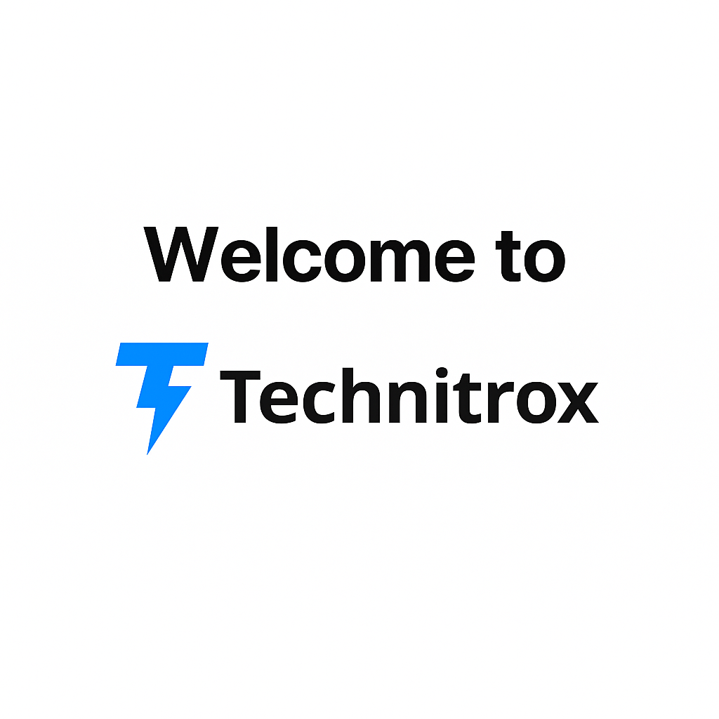 Welcome to Technitrox cover