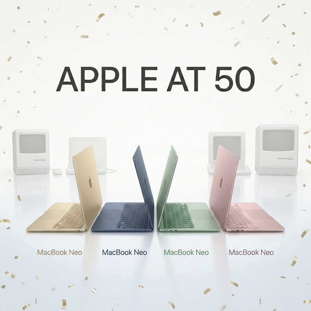 AApple at 50: The Neo Rethinks the Entry Level photo